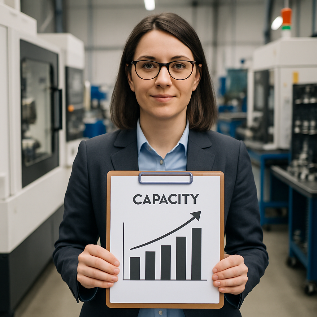 Product manager of a prececision parts manufacturing company focussing on capacity