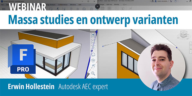 Massa studies en ontwerp varianten met Formit 