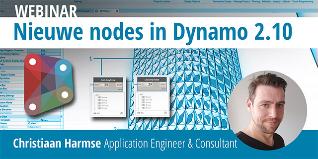 Webinar: werken met de nieuwe nodes in Dynamo 2.10