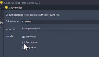 Copy Folder structure Vault 2024