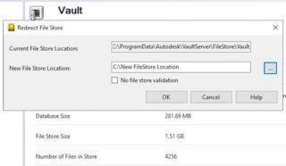 Redirect File Store location Vault 2024